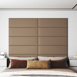 Wandpaneele Cappuccino Stoff 90x30cm, 12er Set