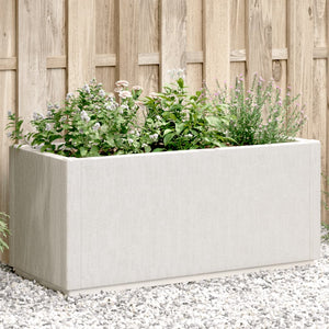 Weißer Pflanzkübel 80x36x35 cm