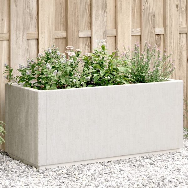 Weißer Pflanzkübel 80x36x35 cm