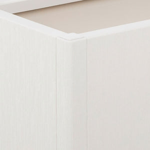 Pflanzkübel mit Rankgitter Weiß 80x36x140cm