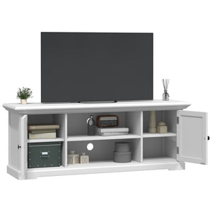 TV-Schrank Weiß 110 cm Holz