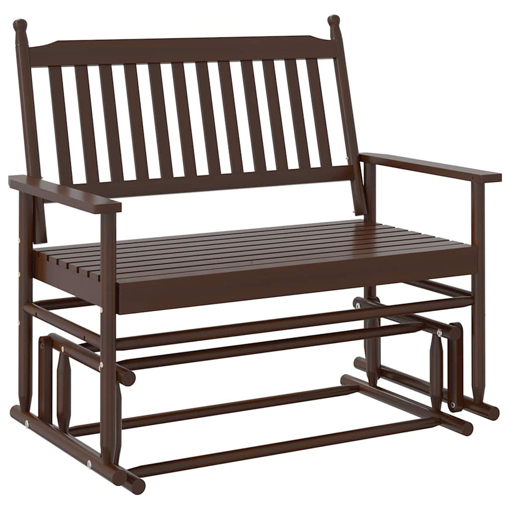 Schaukelbank Braun Massivholz Pappel