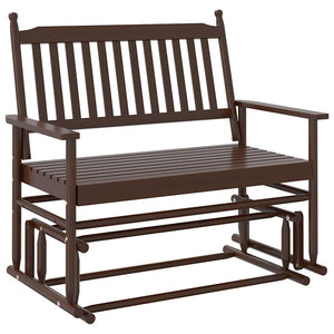 Schaukelbank Braun Massivholz Pappel