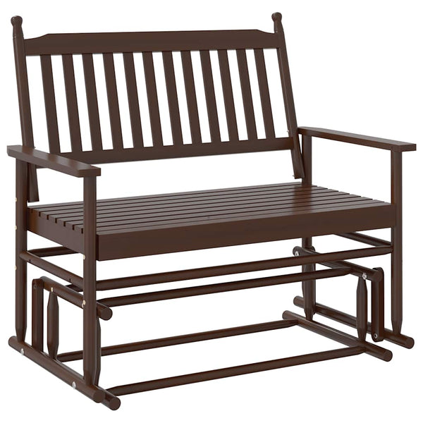 Schaukelbank Braun Massivholz Pappel