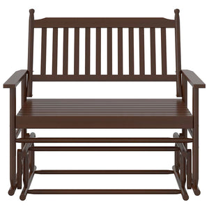 Schaukelbank Braun Massivholz Pappel