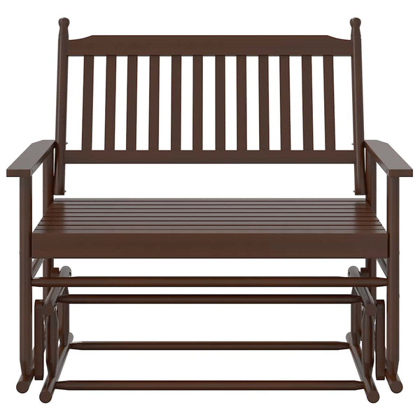 Schaukelbank Braun Massivholz Pappel