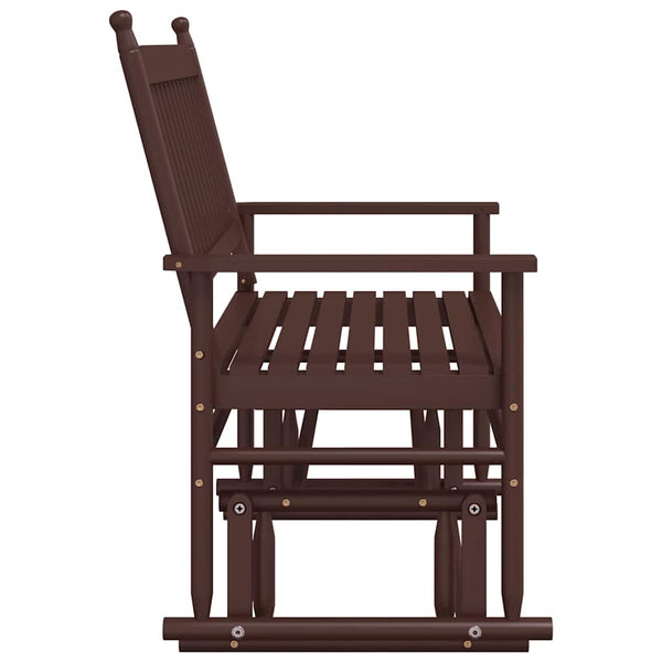 Schaukelbank Braun Massivholz Pappel