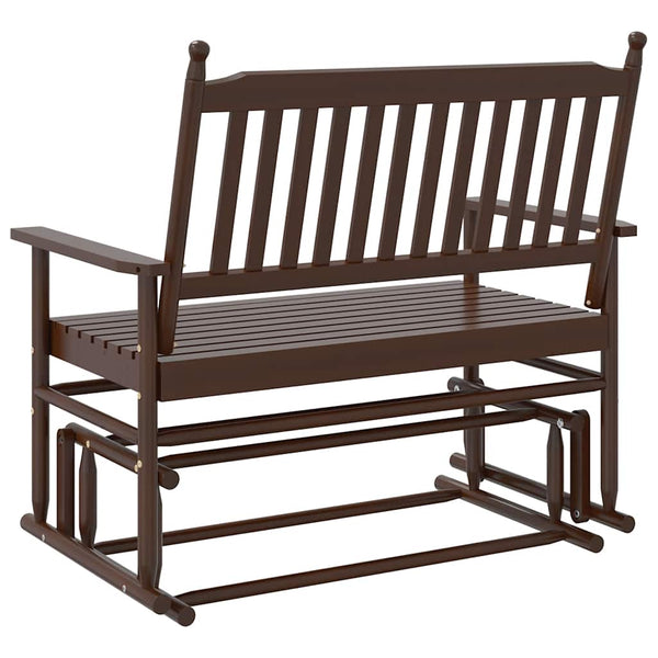 Schaukelbank Braun Massivholz Pappel