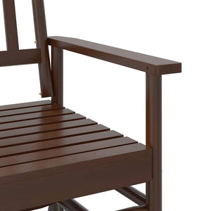 Schaukelbank Braun Massivholz Pappel