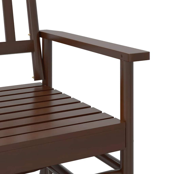 Schaukelbank Braun Massivholz Pappel