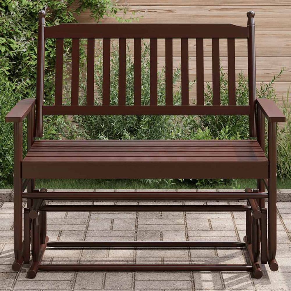 Schaukelbank Braun Massivholz Pappel