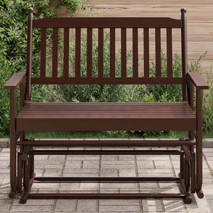 Schaukelbank Braun Massivholz Pappel