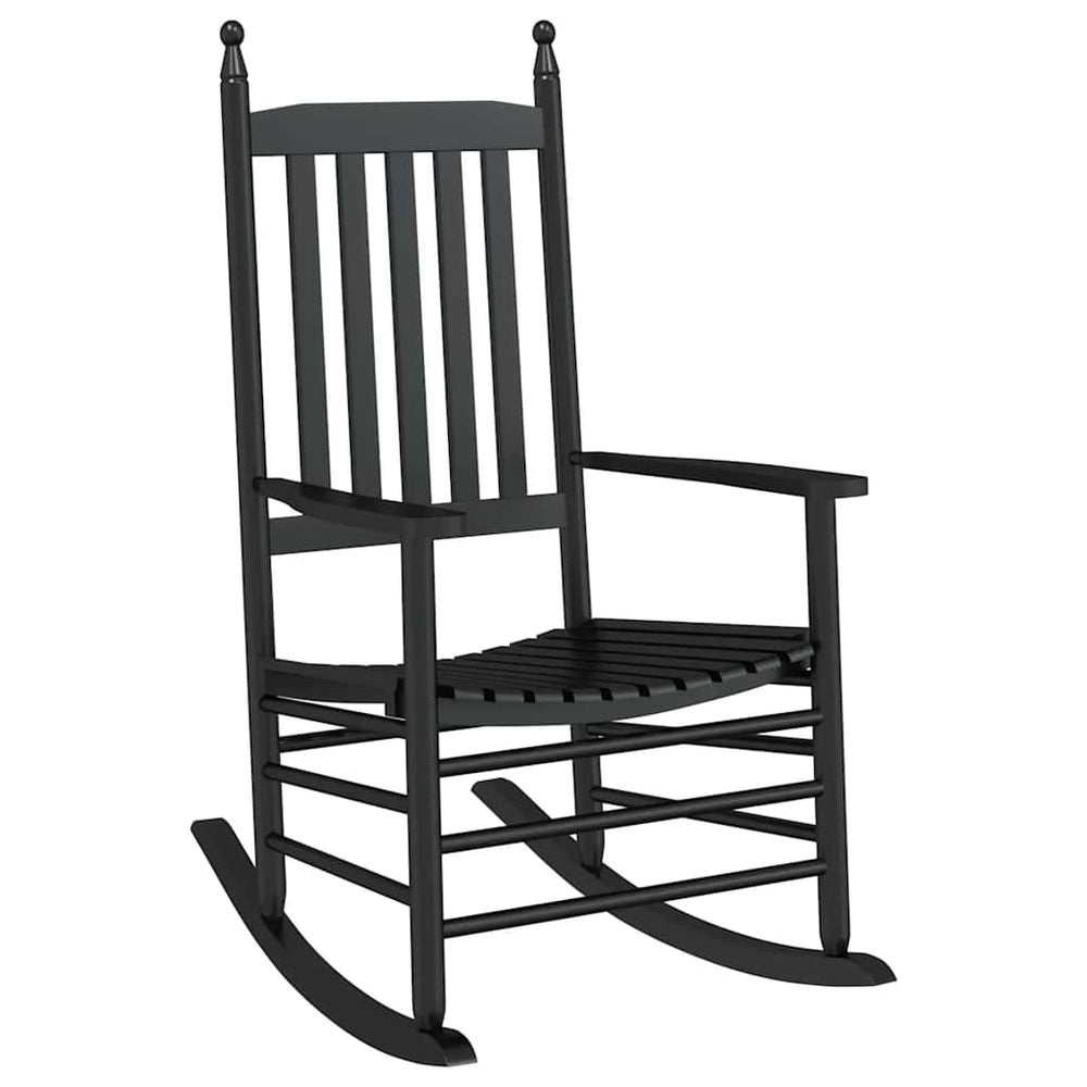 Schaukelstuhl Pappelholz Gebogene Sitzfläche