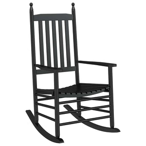 Schaukelstuhl Pappelholz Gebogene Sitzfläche