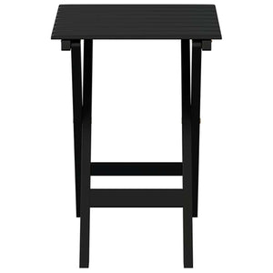 Klappbarer Beistelltisch Schwarz Pappelholz
