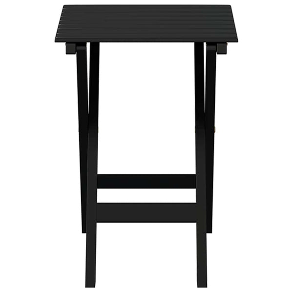 Klappbarer Beistelltisch Schwarz Pappelholz