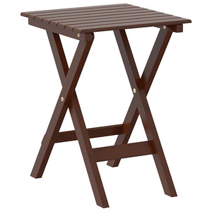 Klappbarer Beistelltisch Braun Pappelholz