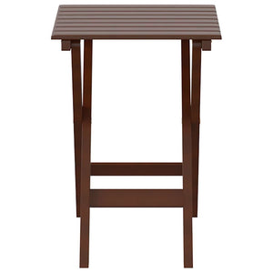 Klappbarer Beistelltisch Braun Pappelholz