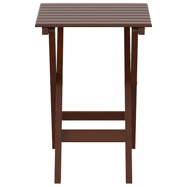 Klappbarer Beistelltisch Braun Pappelholz