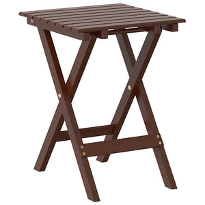 Klappbarer Beistelltisch Braun Pappelholz