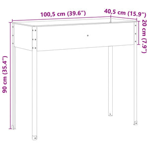 Cortenstahl Pflanzkübel, 100,5 cm
