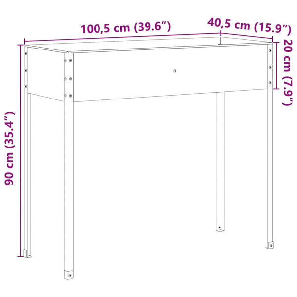 Cortenstahl Pflanzkübel, 100,5 cm