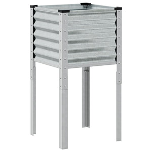 vidaXL Jardinière de jardin 45 x 45 x 88 cm Acier galvanisé