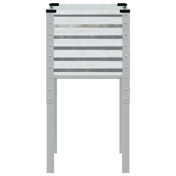 vidaXL Jardinière de jardin 45 x 45 x 88 cm Acier galvanisé