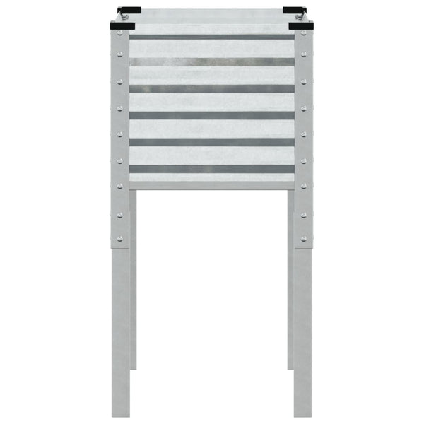 vidaXL Jardinière de jardin 45 x 45 x 88 cm Acier galvanisé