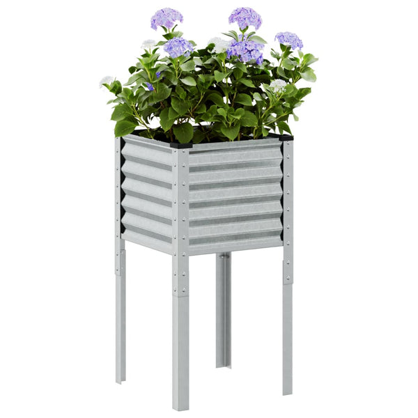 vidaXL Jardinière de jardin 45 x 45 x 88 cm Acier galvanisé