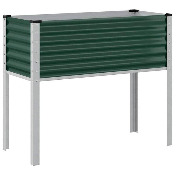Grünes Stahl Garten Pflanzgefäß 100cm