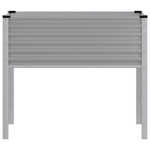 Grauer Pflanzkübel 100x45x90 cm aus Stahl