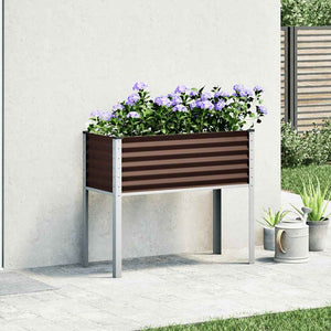 Pflanzgefäß Braun 100x45x90cm Stahl