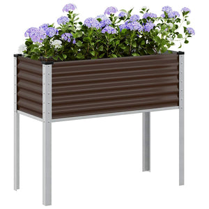 Pflanzgefäß Braun 100x45x90cm Stahl