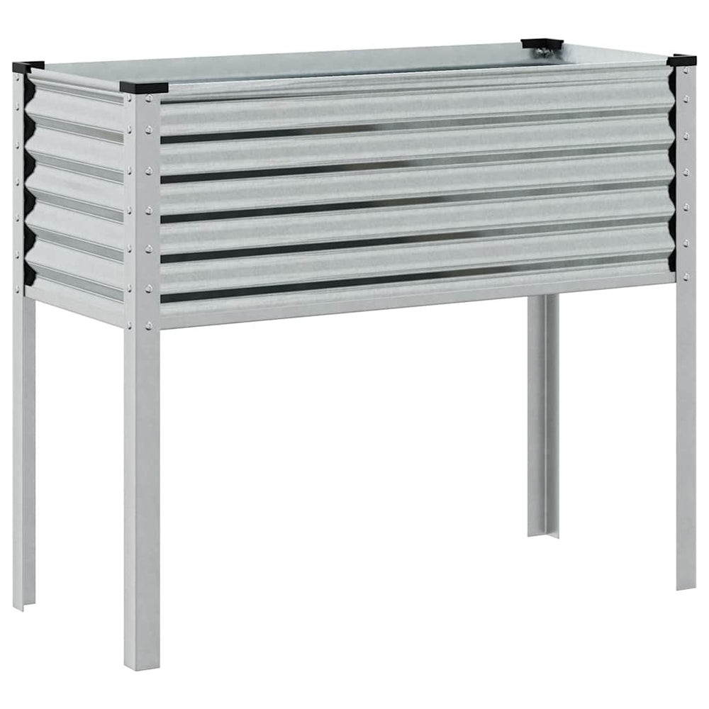 Verzinktes Stahl Garten Pflanzgefäß 100x45x90cm