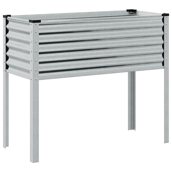 Verzinktes Stahl Garten Pflanzgefäß 100x45x90cm