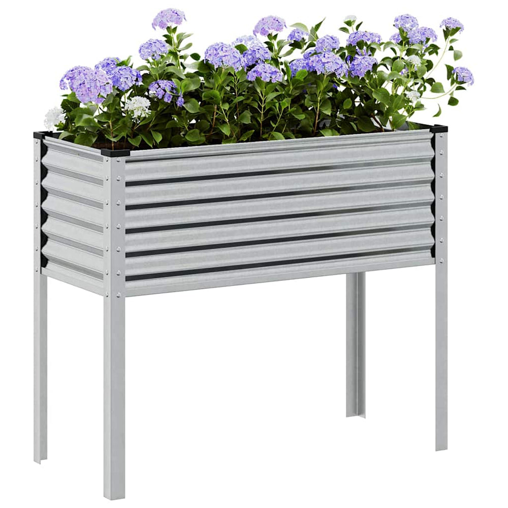Verzinktes Stahl Garten Pflanzgefäß 100x45x90cm