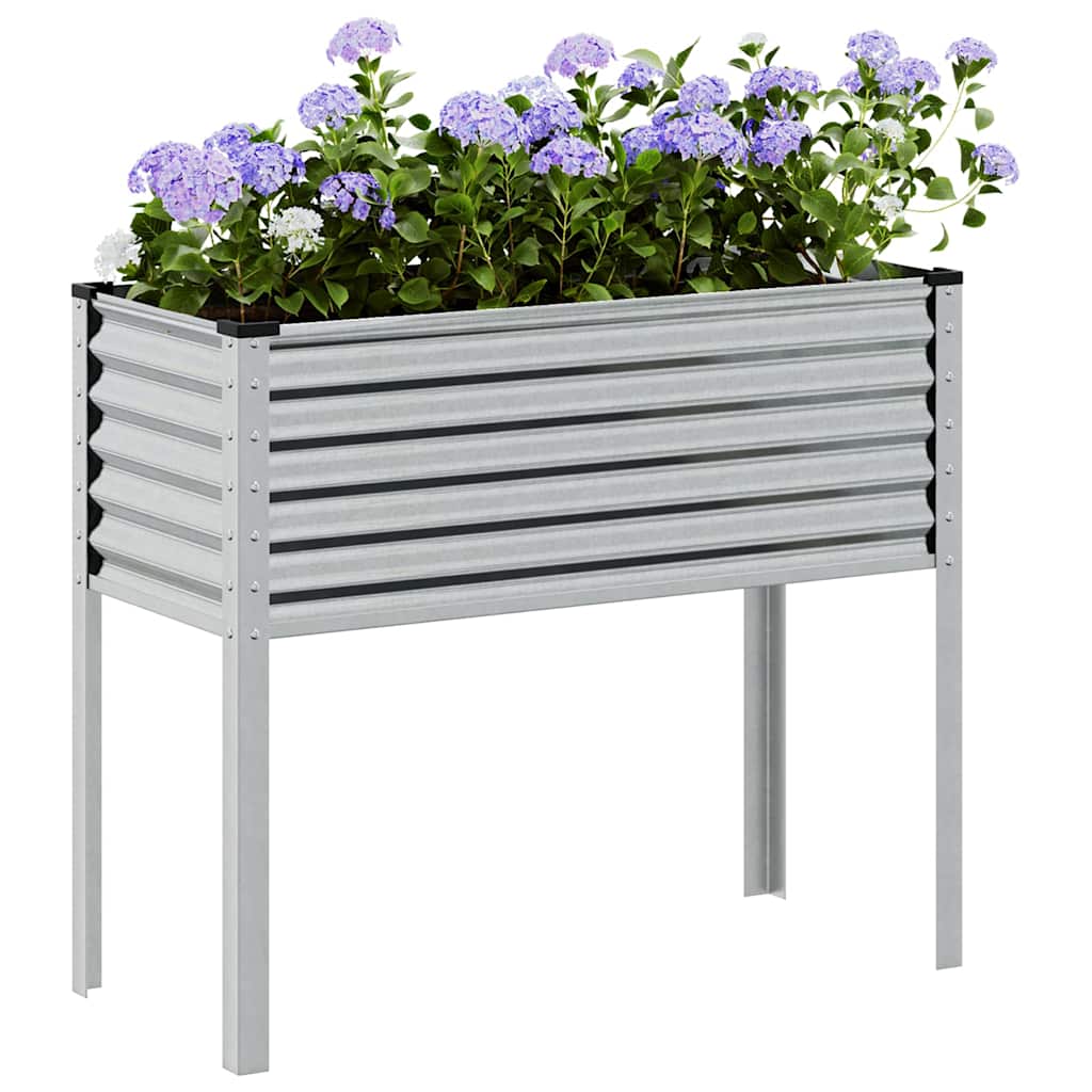 Verzinktes Stahl Garten Pflanzgefäß 100x45x90cm