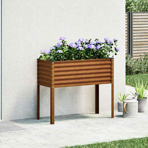 Blumenkasten aus Verwitterungsstahl 100x45x90cm