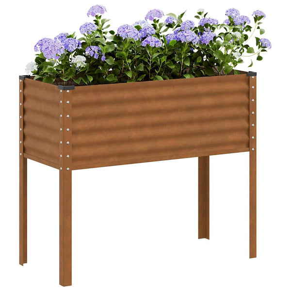 Blumenkasten aus Verwitterungsstahl 100x45x90cm