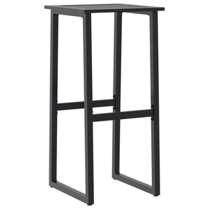 Barhocker 2er Set Schwarz Stahl 80cm