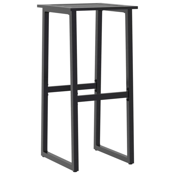 Barhocker 2er Set Schwarz Stahl 80cm