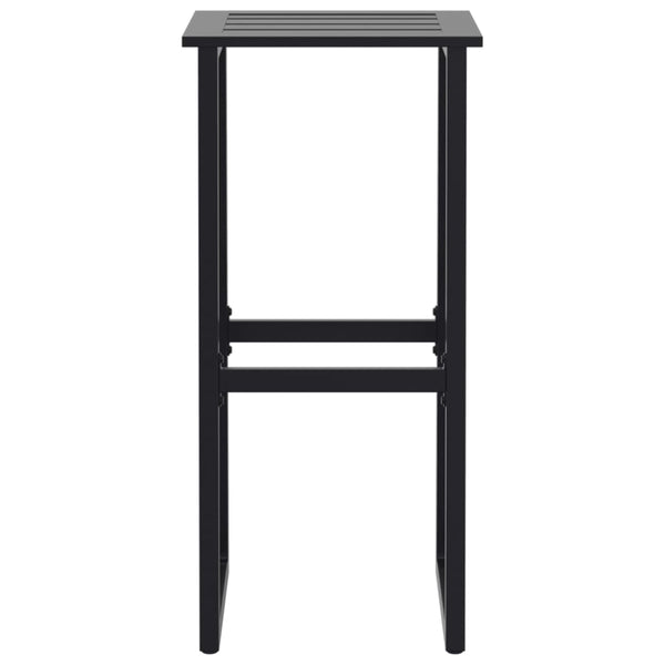 Barhocker 2er Set Schwarz Stahl 80cm
