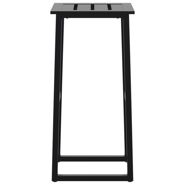 Barhocker 2er Set Schwarz Stahl 80cm