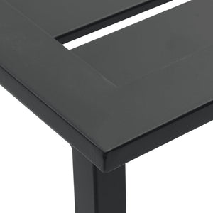 Barhocker 2er Set Schwarz Stahl 80cm