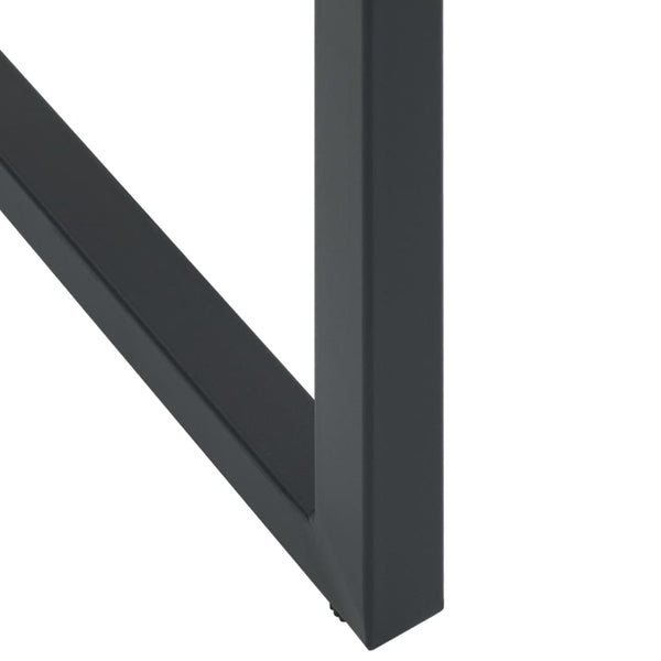 Barhocker 2er Set Schwarz Stahl 80cm