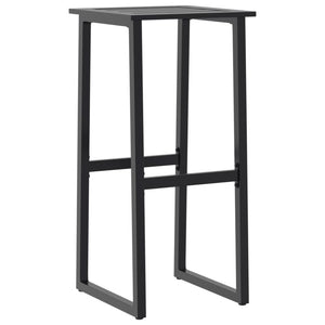 Barhocker 4er Set Schwarz Stahl