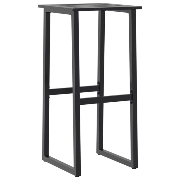 Barhocker 4er Set Schwarz Stahl