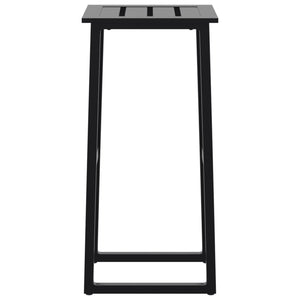 Barhocker 4er Set Schwarz Stahl