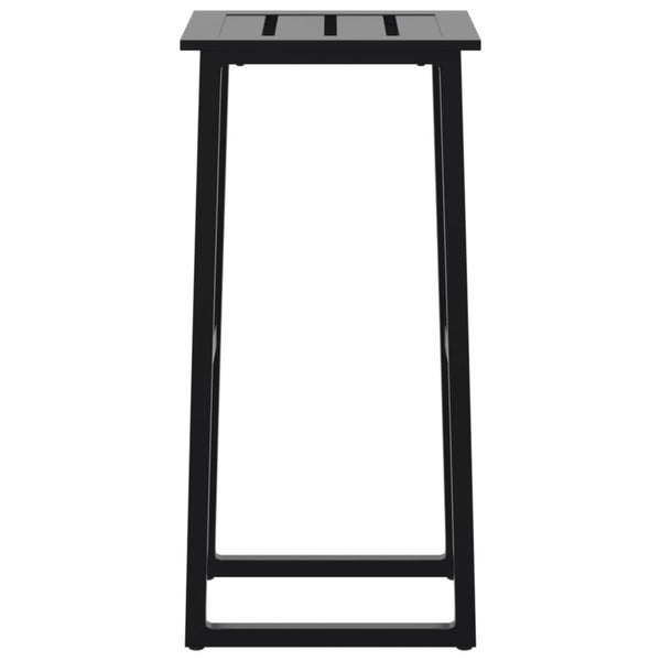 Barhocker 4er Set Schwarz Stahl